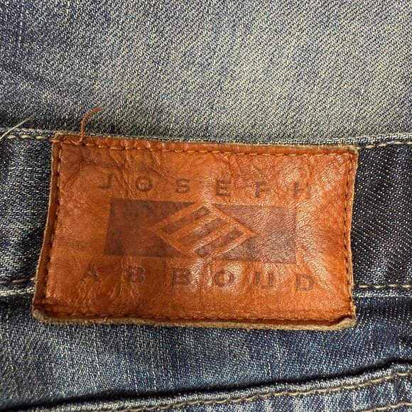 Joseph Abboud Mens Size 40x30 Blue Distressed Straight Fit Jeans - Picture 8 of 9